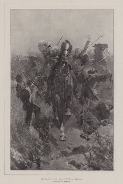 トランスヴァール戦争、第16ランサーの突撃 作： Hermanus Willem Koekkoek